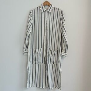 White And Navy Tunic Dress